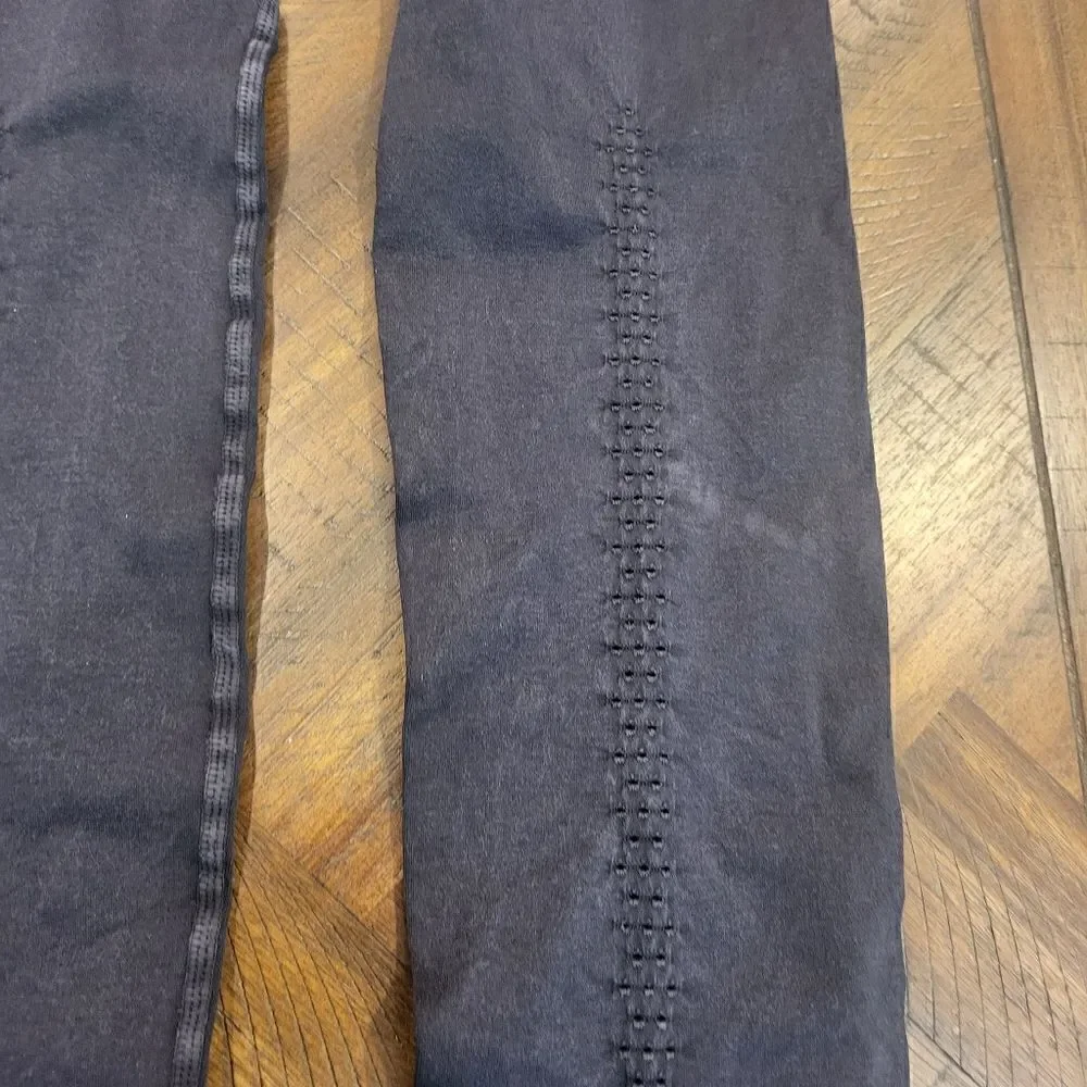 Bundled - Two Pairs of Free People Leggings in Washed Black and Ice Grey XS/S